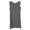 שמלת פסים ויסקוזה מידי ללא שרוולים נשים