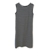 שמלת פסים ויסקוזה מידי ללא שרוולים נשים