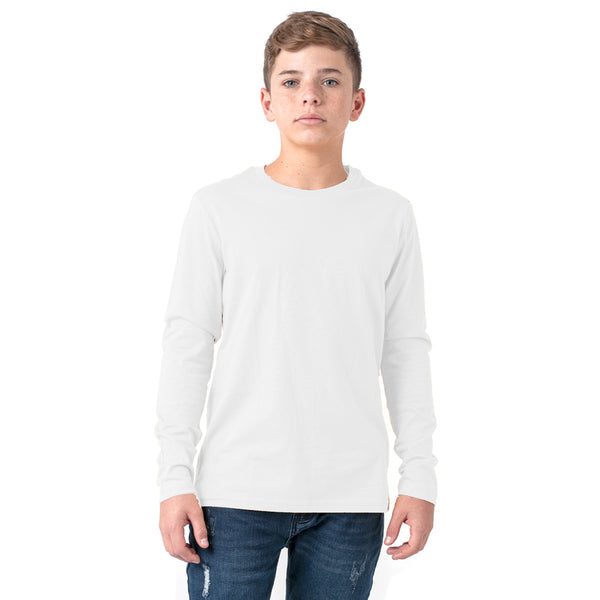 מארז 6 חולצות בית ספר ארוכות אפור-שחור-לבן-כחול בנים 16-18