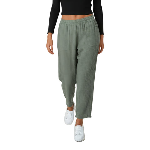 מכנס בד טטרה עם כיסים