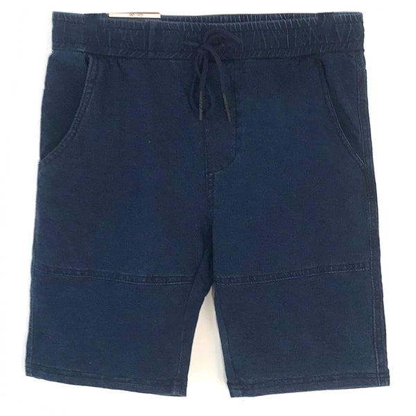 מכנס ג'ינס שורט עם גומי ושרוכים גברים