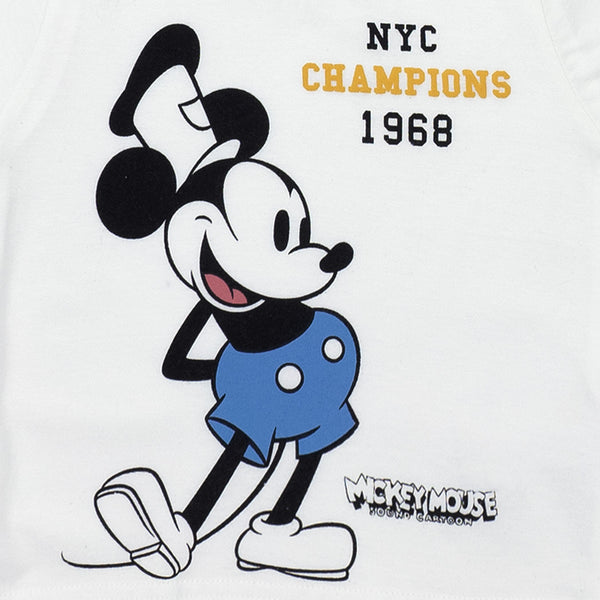 זוג חליפות מיקי מאוס כחול-שחור-לבן תינוקות בנים