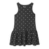 מארז 3 שמלות מודפסות שחור-לבן-אפרסק בנות 4-10