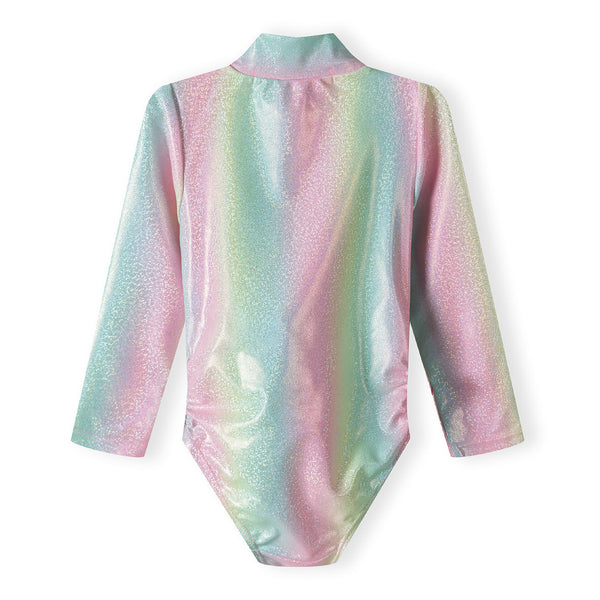 חליפת שחיה ארוכה הדפס טאי-דאי מבריק מינוטי בנות