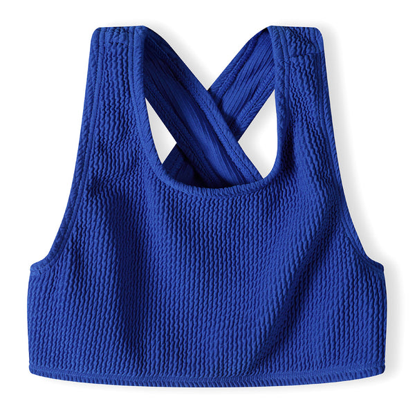 בגד ים מינוטי שני חלקים כחול רויאל בנות