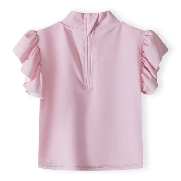 חליפת שחיה שני חלקים עם אפליקציה מינוטי תינוקות בנות