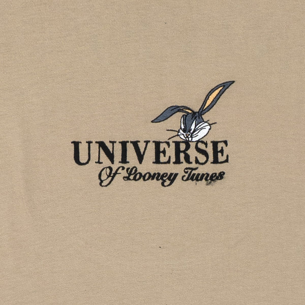 חולצה אוברסייז עם רקמה והדפס דו צדדי באגס באני גברים