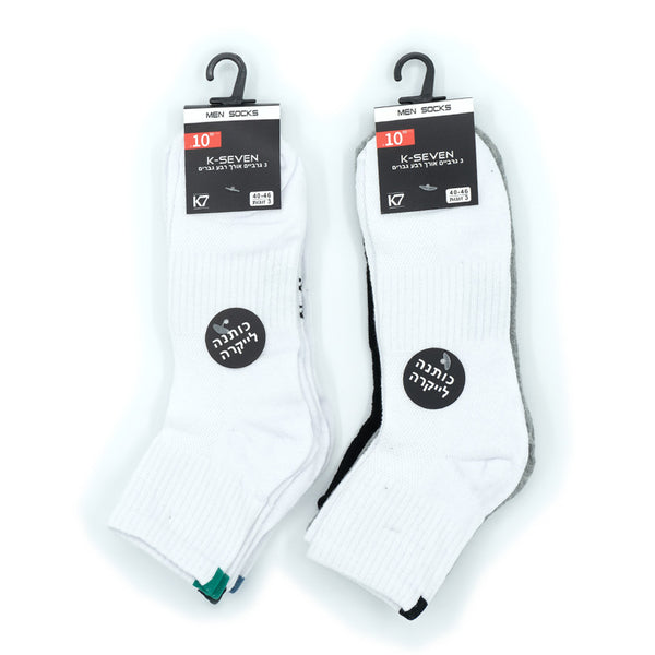 מארז 6 גרביים אורך רבע