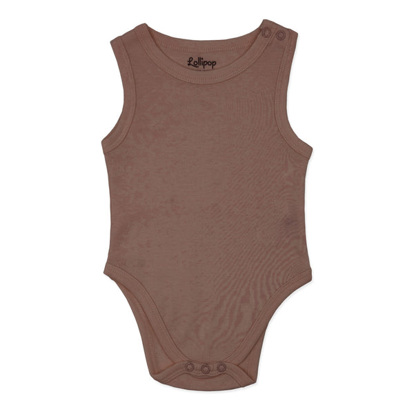 מארז 3 בגדי גוף חום-פלדה-כאמל תינוקות בנים 3-24M