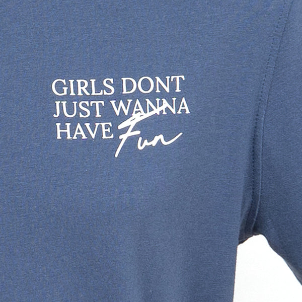 חולצה מודפסת Girls Don't Just Wanna Have Fun גברים S-XXL