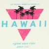 גופיה בצבע שמנת מודפסת דו צדדית Hawaii גברים S-XXL