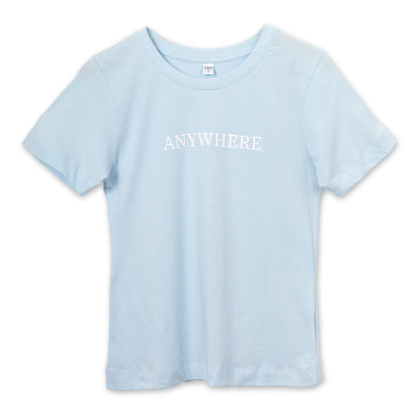 חולצה עם הדפס מובלט Anywhere נשים