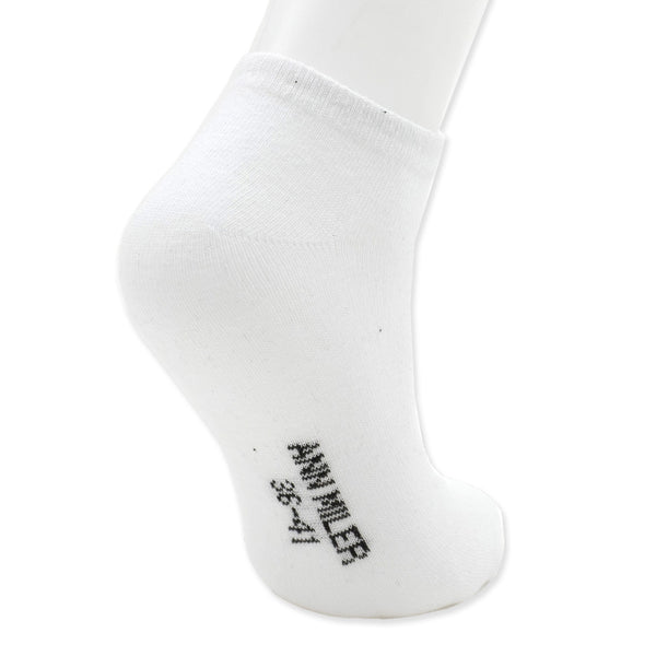 מארז 5 זוגות גרבי קרסוליות לבנות 36-41