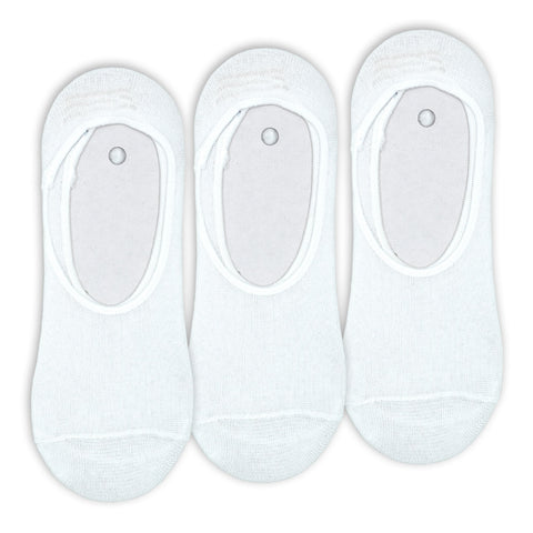 שלישיית גרבי עקביות בצבע לבן