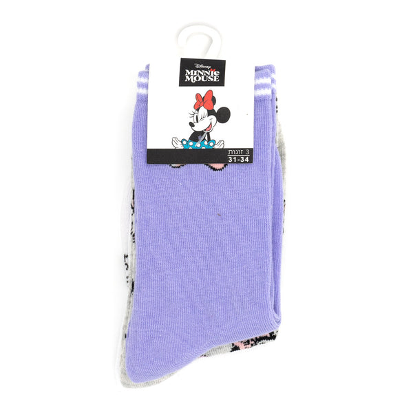 מארז 3 גרביים מיני מאוס