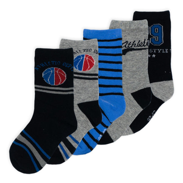 מארז 5 גרביים מודפסות אורך רגיל