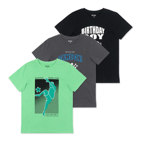 מארז 3 חולצות מודפסות