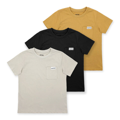 מארז 3 חולצות כיסים