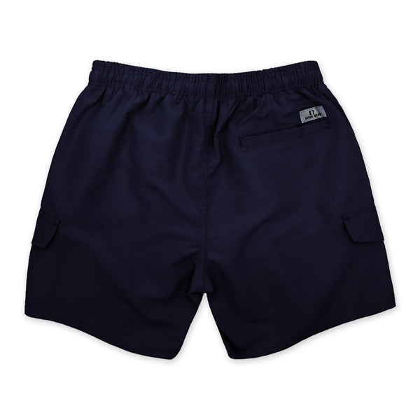 בגד ים דגמח כחול-נייבי K7 עם כיסים גברים