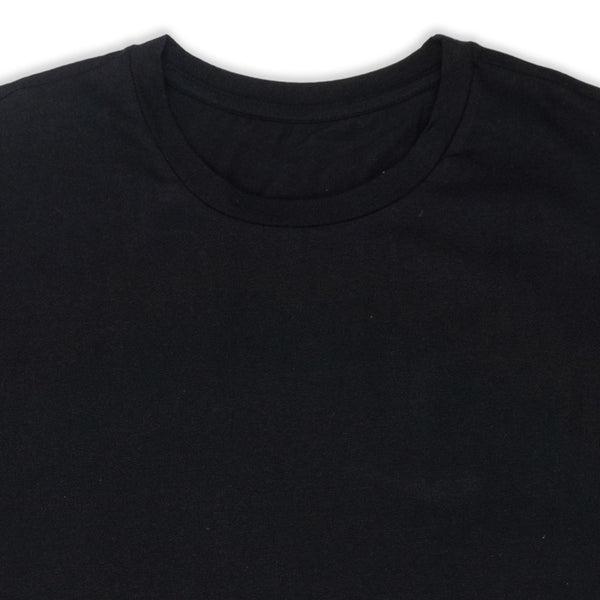 חולצת צווארון עגול שחור / לבן