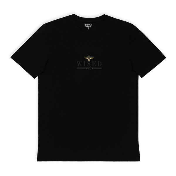 חולצת לייקרה עם הדפס דבורה מובלט