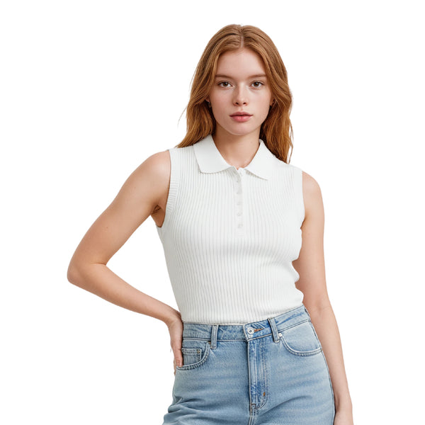 חולצת ריב צווארון וכפתורים