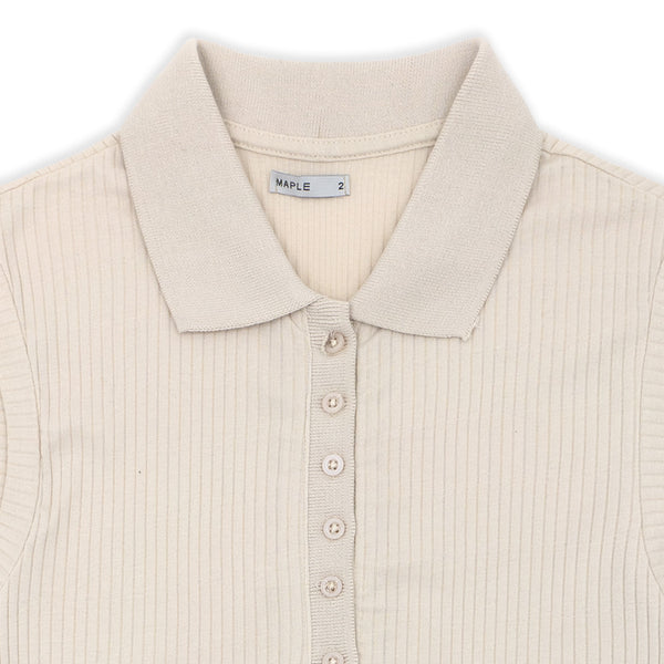 חולצת ריב צווארון וכפתורים