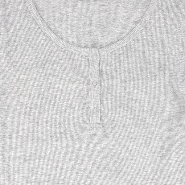 פיג'מה ריב עם חולצת כפתורים