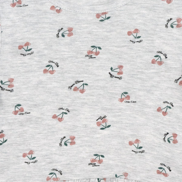 שמלת מעבר מודפסת דובדבנים