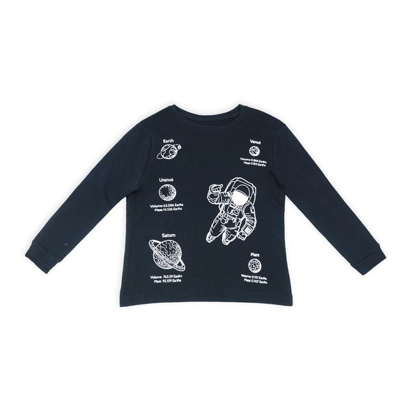 פיג'מה אינטרלוק אסטרונאוט