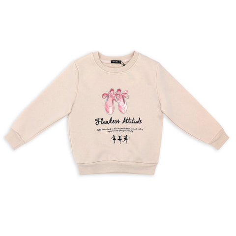 סווטשירט בנות עם הדפס