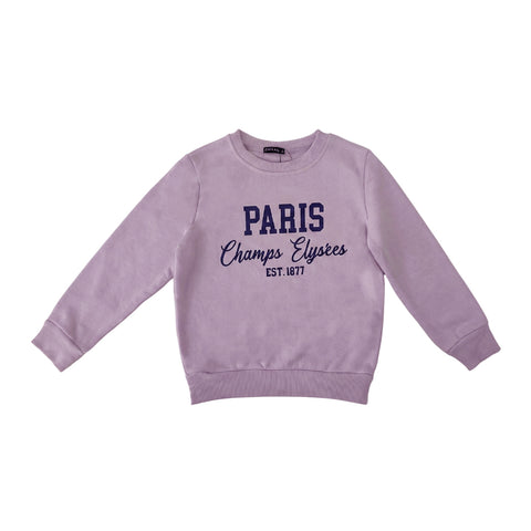 סווטשירט בנות עם הדפס