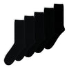 מארז 5 גרביים שחורות אורך רגיל