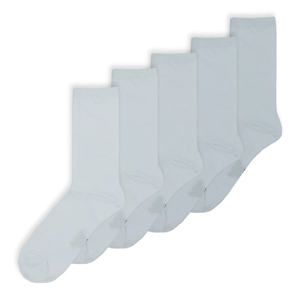 מארז 5 גרביים שחור / לבן אורך רגיל