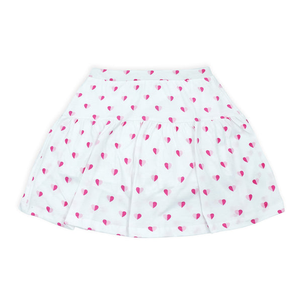 זוג חצאיות חתך סגול-לבן