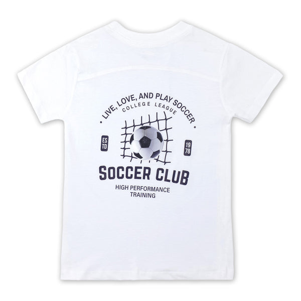 זוג חולצות מדפסות דו צדדית אפורה ולבנה בנים