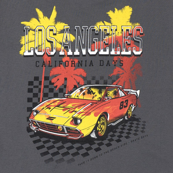 זוג חולצות מדפסות דו צדדית אפורה ולבנה בנים