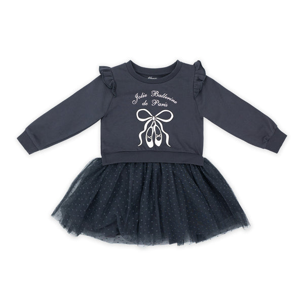 שמלת פוטר משולבת חצאית טול