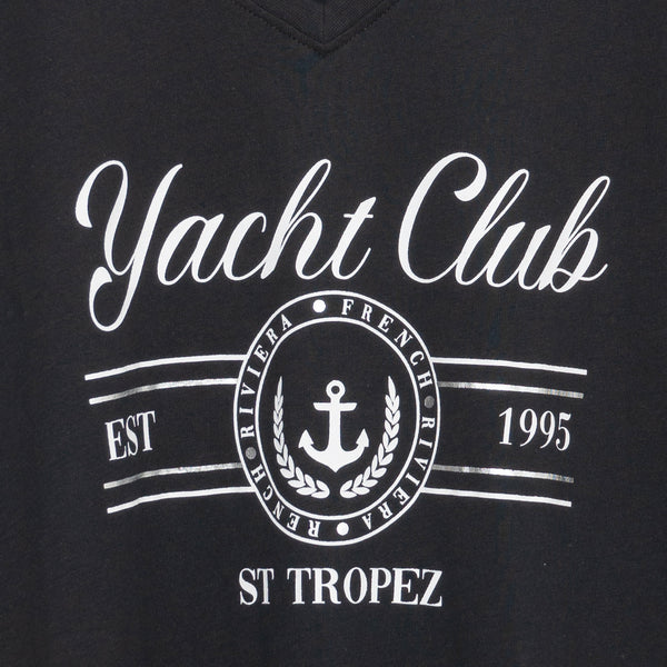 חולצה ללא שרוול וכתף שמוטה Yacht Club נשים 2-6