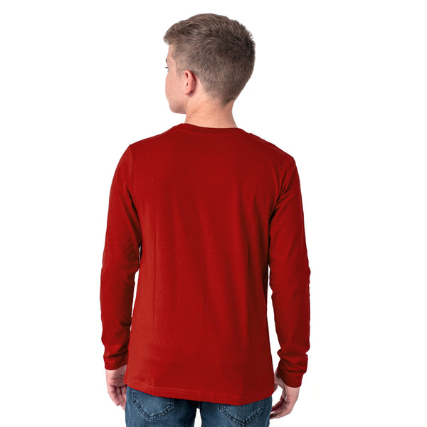 מארז 6 חולצות בית ספר ארוכות אדום-שחור-לבן-כחול בנים 18