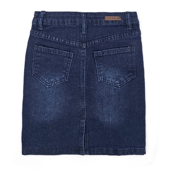 חצאית ג'ינס עם רוכסן בנות 10-18