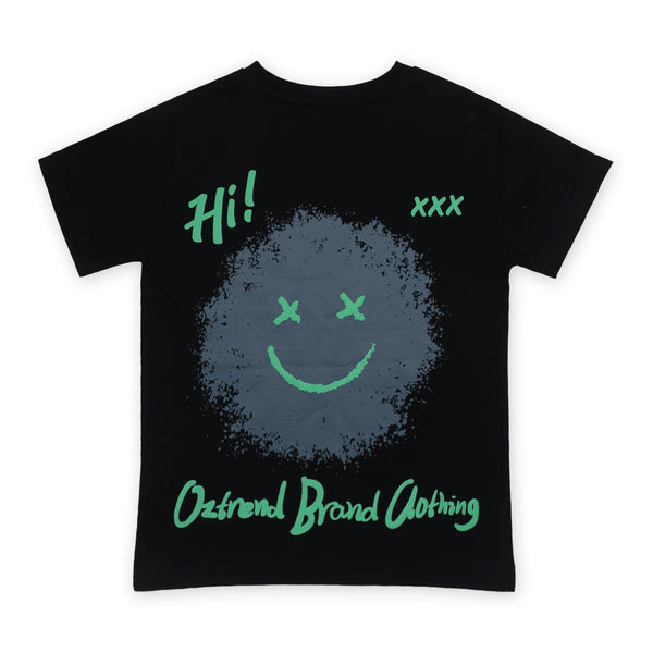 זוג חולצות מודפסות מלפנים ומאחור