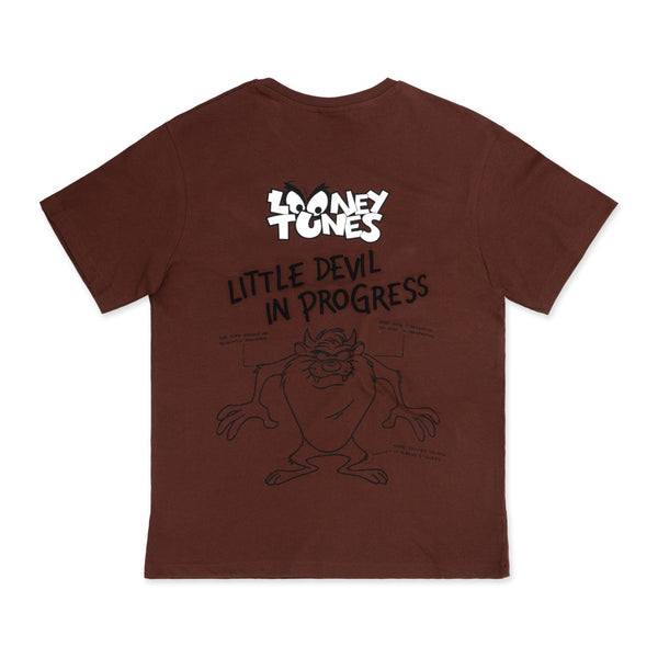 חולצה אוברסייז רקומה טאז Looney Tunes גברים