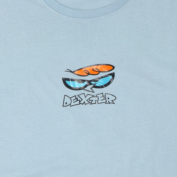 חולצה אוברסייז הדפס ורקמה דו צדדית המעבדה של דקסטר גברים