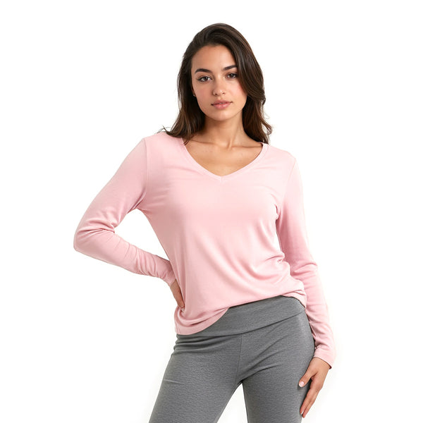 מארז 3 חולצות ארוכות צווארון וי