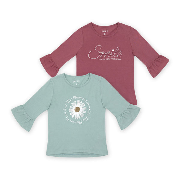 זוג חולצות שרוול וולאן 3/4