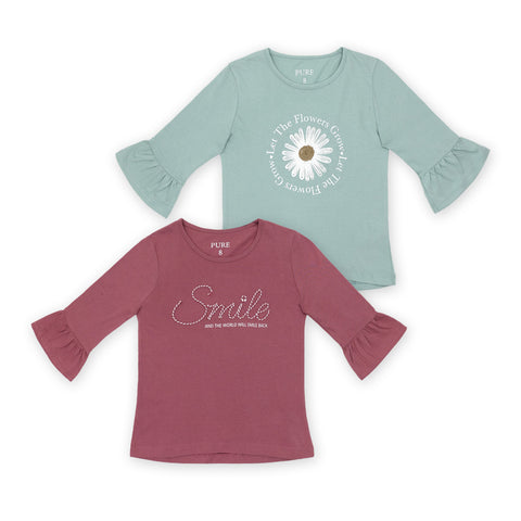 זוג חולצות שרוול וולאן 3/4