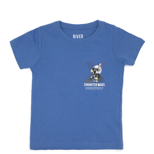מארז 3 חולצות מודפסות כחול-שחור-אפור בנים 12