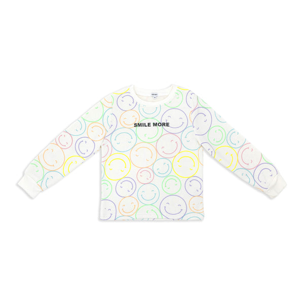 זוג פיג'מות פוטר מודפסות פיה וסמיילי בנות