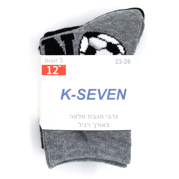 מארז 3 גרבי מגבת מלאה